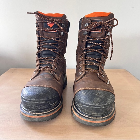 Herman Survivors Professional Men's Dozier Waterproof 8" Steel Toe Work Boots 10 - Picture 5 of 12